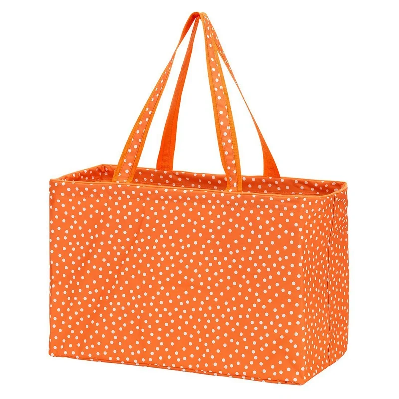 Orange Scattered Dot Ultimate Tote - Personalized