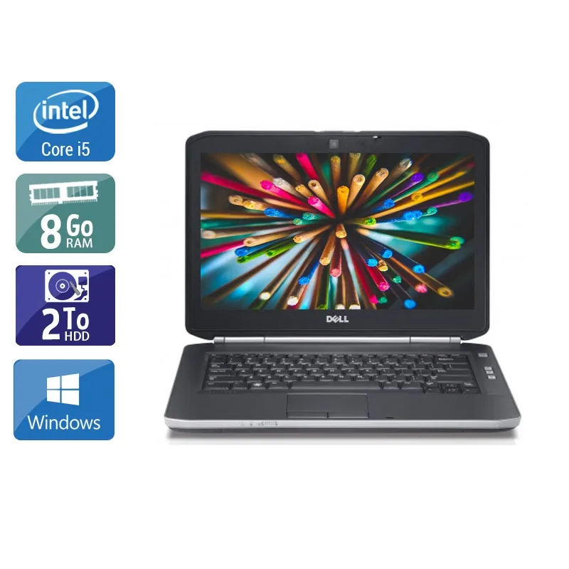 Latitude E5420 14,1" 2011 - Intel Core i5 2,5Ghz - 4 - 8Go DDR3 - 2To HDD - Intel HD Graphics 3000 - Gris / Noir - Windows 10 - AZERTY