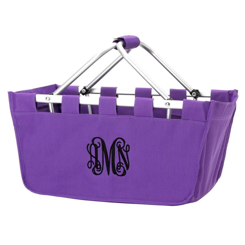 Purple Market Tote - Personalized