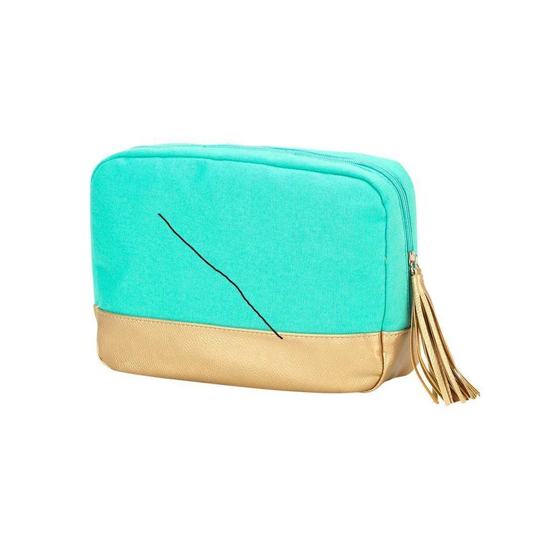 Mint Cabana Cosmetic Bag - Personalized