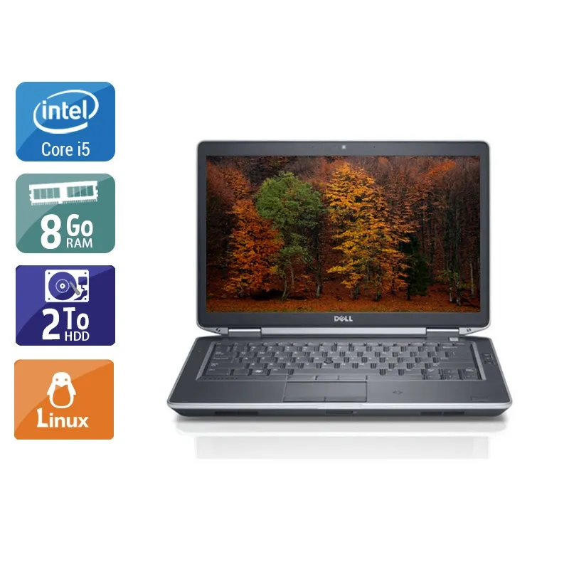 Latitude E5430 14,1" 2012 - Intel Core i5 2,6Ghz - 4 - 8Go DDR3 - 2To HDD - Intel HD Graphics 4000 - Gris / Noir - Linux - AZERTY