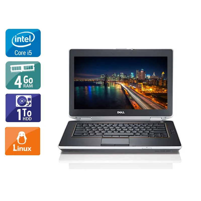 Latitude E6430 14" 2013 - Intel Core i5 2,7Ghz - 2 - 4Go DDR4 - 1To HDD - ‎Intel HD Graphics 3000 - Gris / Noir - Linux - AZERTY