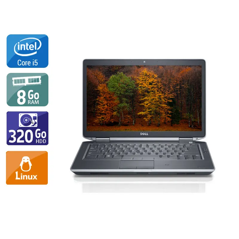 Latitude E5430 14,1" 2012 - Intel Core i5 2,6Ghz - 4 - 8Go DDR3 - 320Go HDD - Intel HD Graphics 4000 - Gris / Noir - Linux - AZERTY