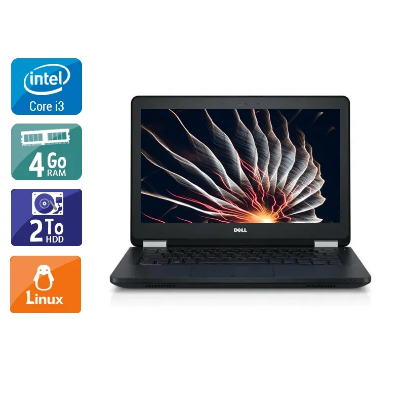 Latitude E5270 12,5" 2010 - Intel Core i3 2,3Ghz - 2 - 4Go DDR4 - 2To HDD - Intel HD Graphics 520 - Gris / Noir - Linux - AZERTY