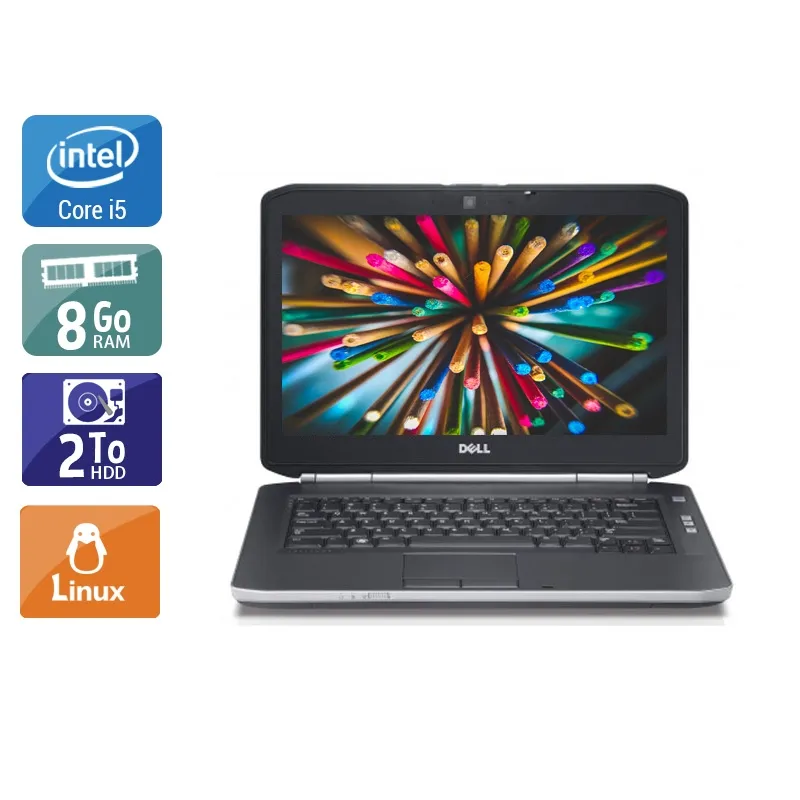 Latitude E5420 14,1" 2011 - Intel Core i5 2,5Ghz - 4 - 8Go DDR3 - 2To HDD - Intel HD Graphics 3000 - Gris / Noir - Linux - AZERTY