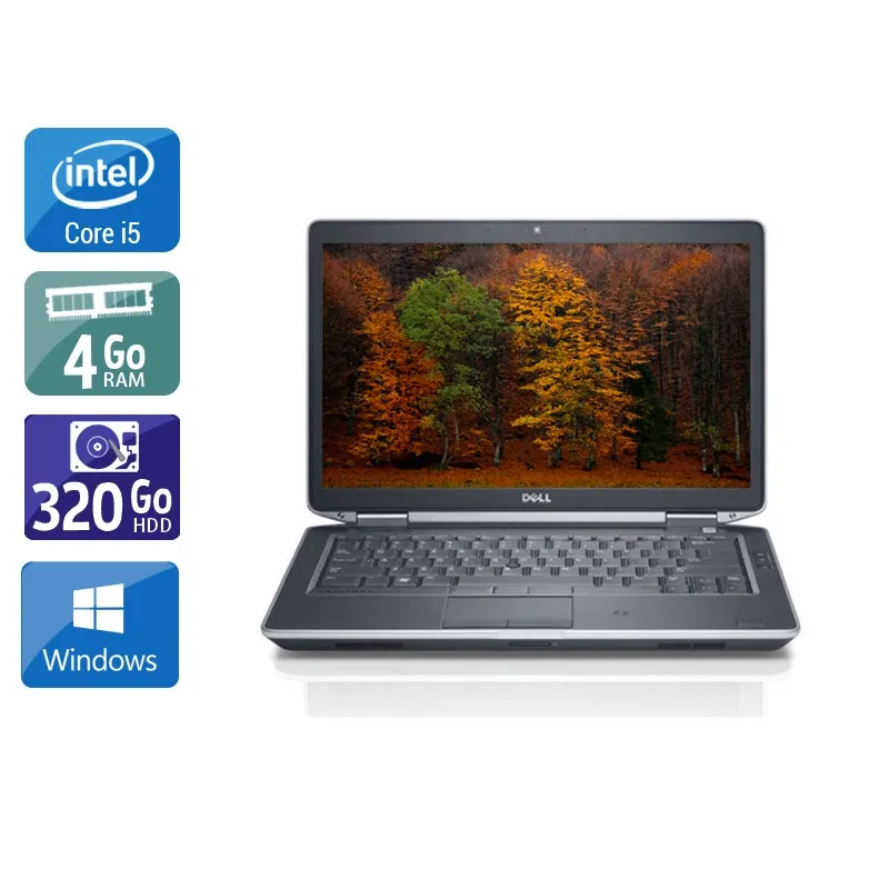 Latitude E5430 14,1" 2012 - Intel Core i5 2,6Ghz - 4 - 4Go DDR4 - 320Go HDD - Intel HD Graphics 4000 - Gris / Noir - Windows 10 - AZERTY