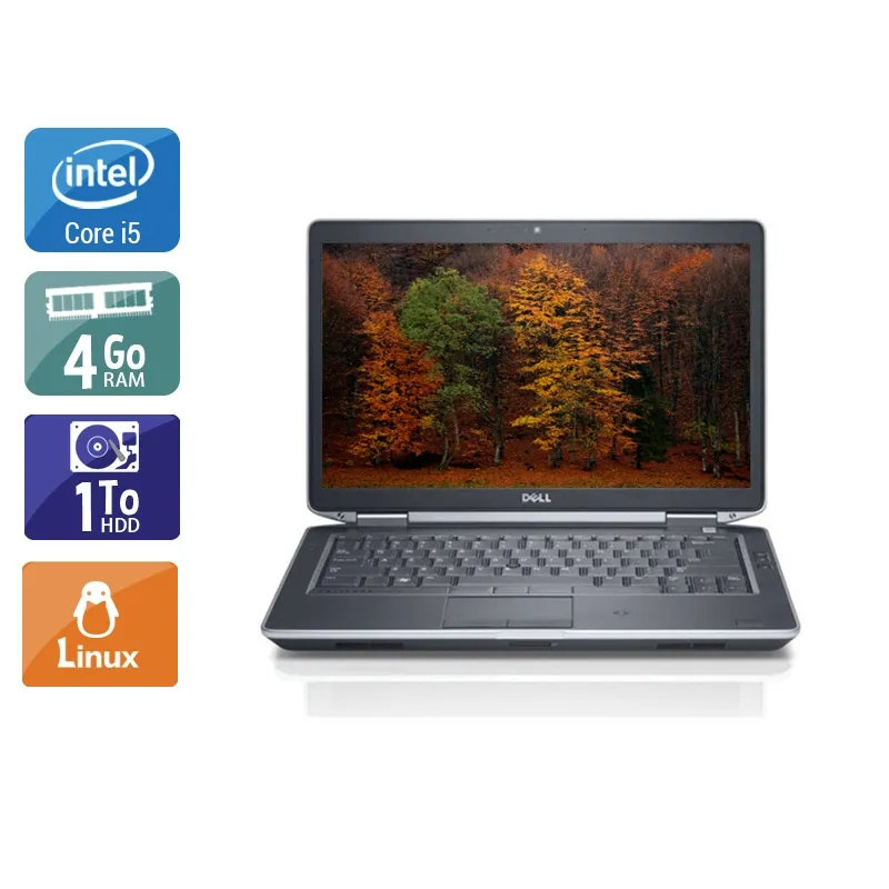 Latitude E5430 14,1" 2012 - Intel Core i5 2,6Ghz - 4 - 4Go DDR4 - 1To HDD - Intel HD Graphics 4000 - Gris / Noir - Linux - AZERTY