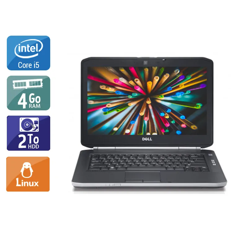 Latitude E5420 14,1" 2011 - Intel Core i5 2,5Ghz - 4 - 4Go DDR4 - 2To HDD - Intel HD Graphics 3000 - Gris / Noir - Linux - AZERTY