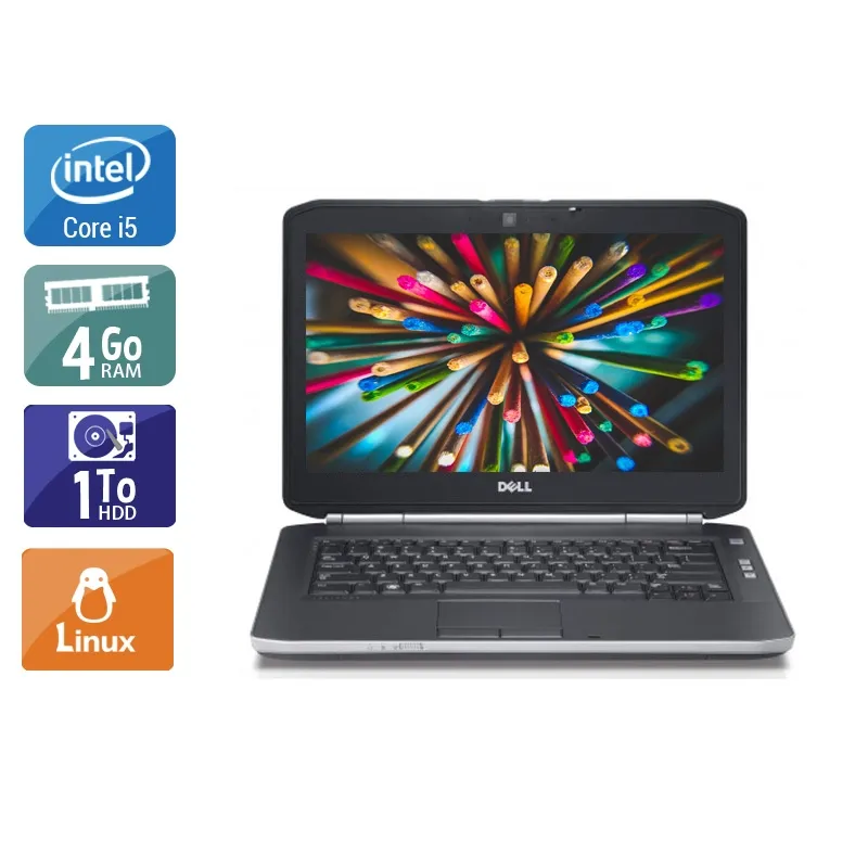 Latitude E5420 14,1" 2011 - Intel Core i5 2,5Ghz - 4 - 4Go DDR4 - 1To HDD - Intel HD Graphics 3000 - Gris / Noir - Linux - AZERTY
