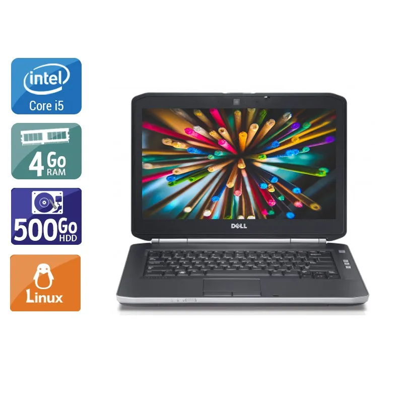 Latitude E5420 14,1" 2011 - Intel Core i5 2,5Ghz - 4 - 4Go DDR4 - 500Go HDD - Intel HD Graphics 3000 - Gris / Noir - Linux - AZERTY
