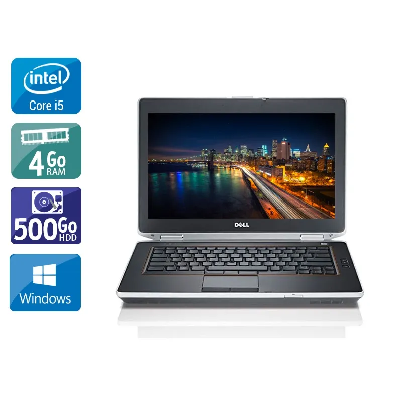 Latitude E6430 14" 2013 - Intel Core i5 2,7Ghz - 2 - 4Go DDR4 - 500Go HDD - ‎Intel HD Graphics 3000 - Gris / Noir - Windows 10 - AZERTY