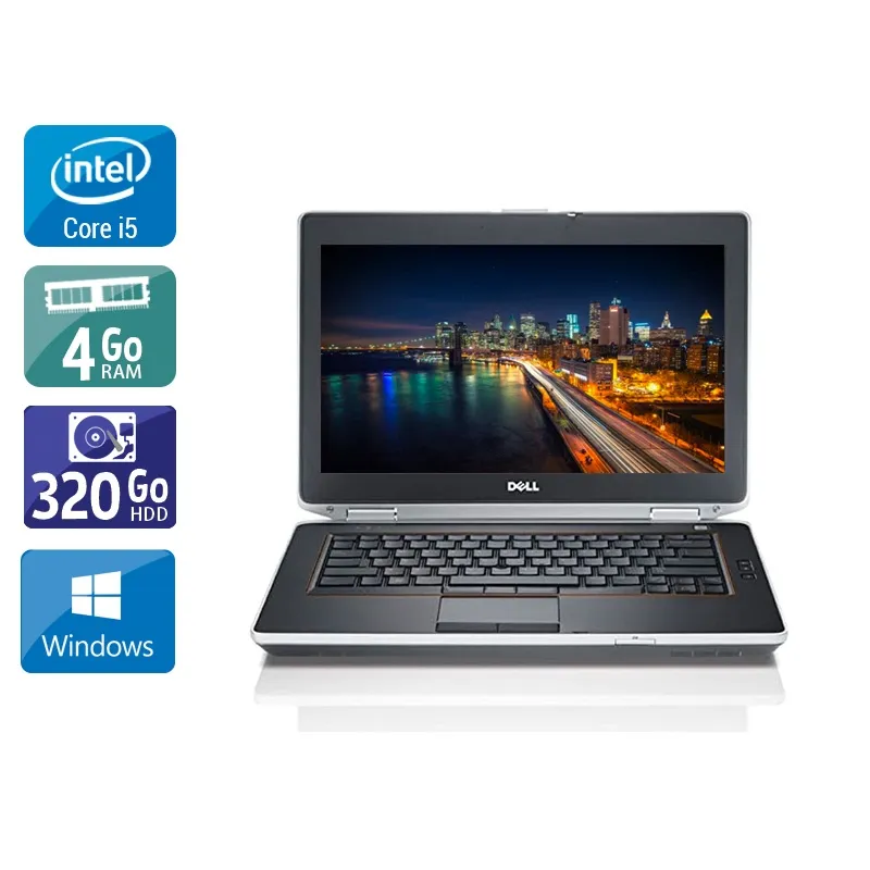 Latitude E6430 14" 2013 - Intel Core i5 2,7Ghz - 2 - 4Go DDR4 - 320Go HDD - ‎Intel HD Graphics 3000 - Gris / Noir - Windows 10 - AZERTY
