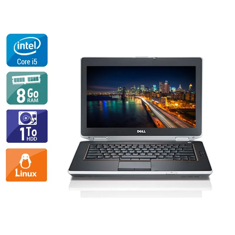 Latitude E6430 14" 2013 - Intel Core i5 2,7Ghz - 2 - 8Go DDR3 - 1To HDD - ‎Intel HD Graphics 3000 - Gris / Noir - Linux - AZERTY