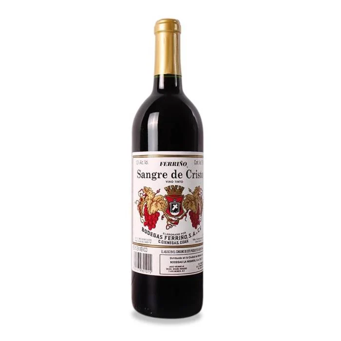 Botella Vino Tinto Sangre de Cristo 750ml