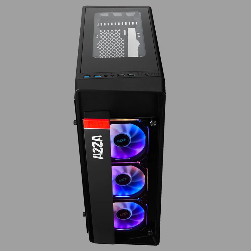 CPU Hyundai Gaming AZZA Obsidian 270 Procesador Intel Core i5 9400F RAM DDR4 8GB , DD 1TB, +KIT DEVASTATOR