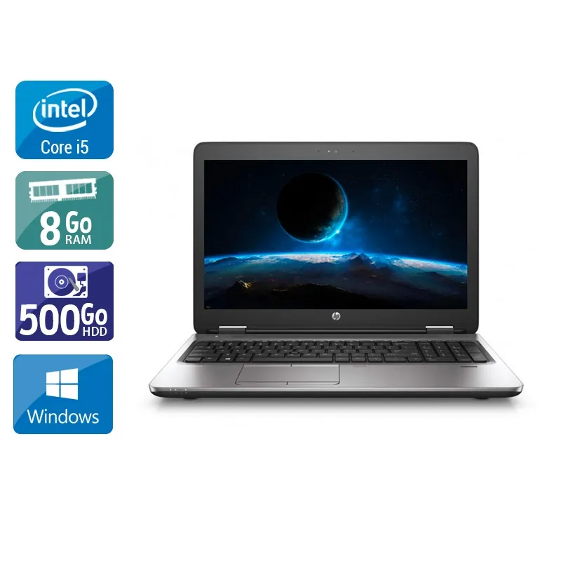 ProBook 650 G2 15,5" 2015 - Intel Core i5 2,3Ghz - 2 - 8Go DDR4 - 500Go HDD - Intel HD Graphics 520 - Gris / Noir - Windows 10 - AZERTY