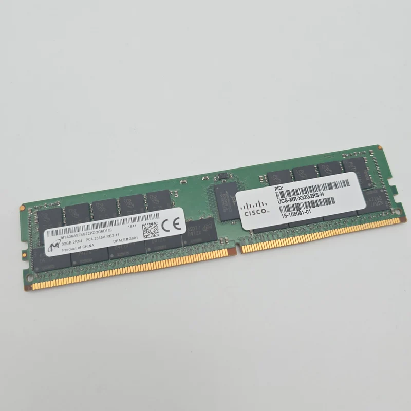 Micron 32GB DDR4, 2666MHz, RDIMM Workstation Server Memory RAM