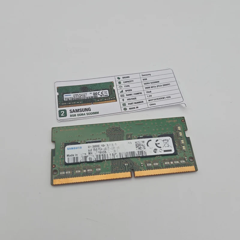 Samsung 8GB DDR4, 2666MHz, SODIMM Laptop Memory RAM (1x8GB)