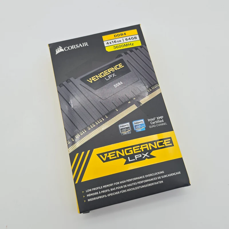 Corsair Vengeance LPX 64GB DDR4, 3600MHz, Desktop Gaming Memory RAM (4x16GB)