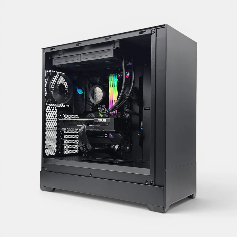 RTX 5060, Intel i9-11900KF, 512GB NVMe SSD, 64GB RAM, Black Liquid Cooled Gaming PC