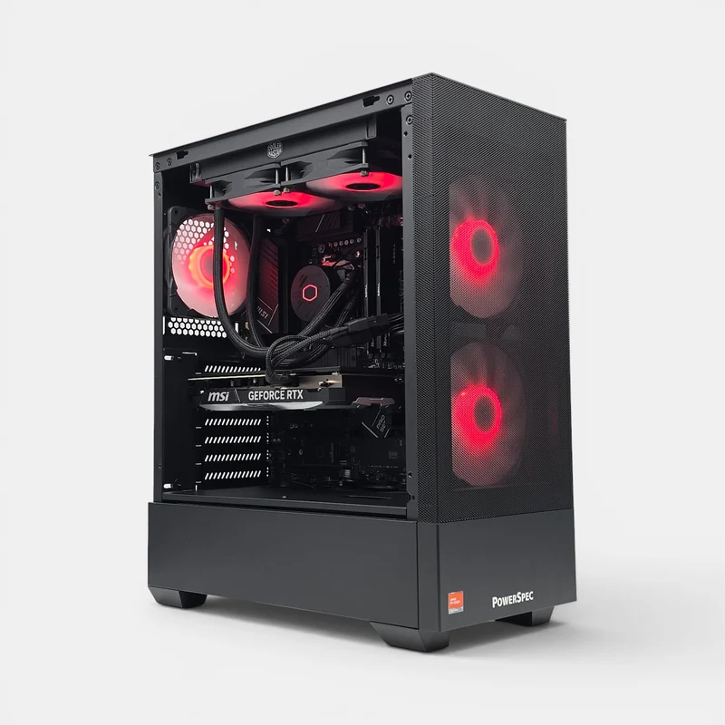RTX 4070 Super, Ryzen 7800X3D, 1TB NVMe SSD, 32GB DDR5, Custom Black Pre-Owned Liquid Cooled Gaming PC