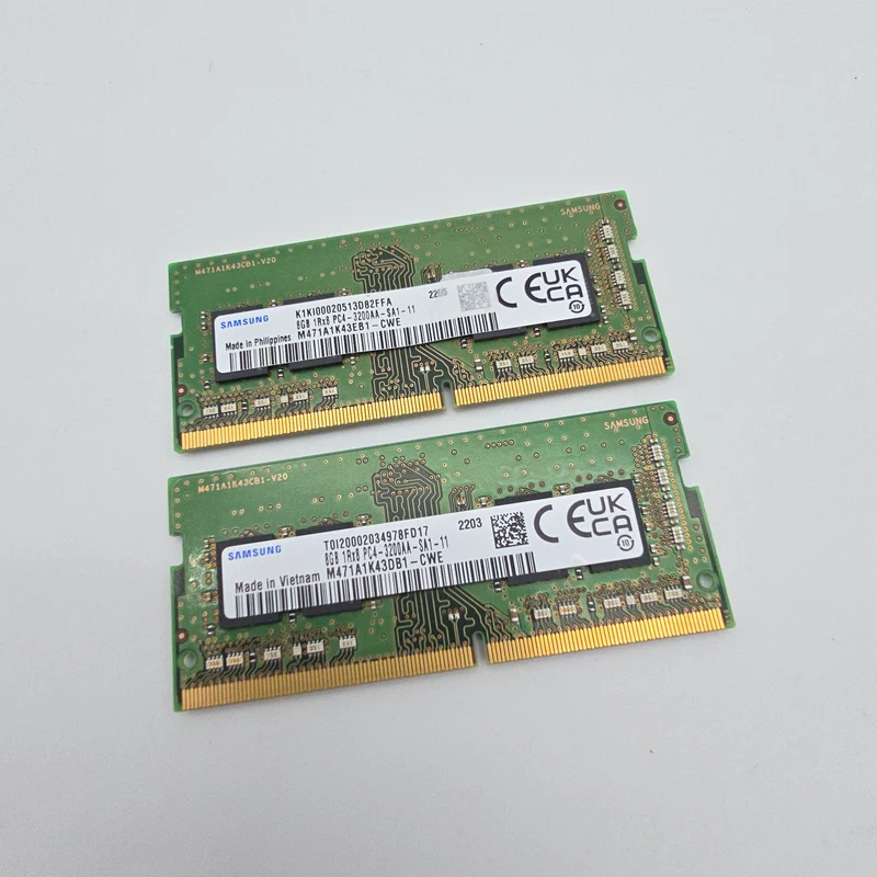 Samsung 16GB DDR4, 3200MHz, SODIMM Laptop Memory RAM (2x8GB)