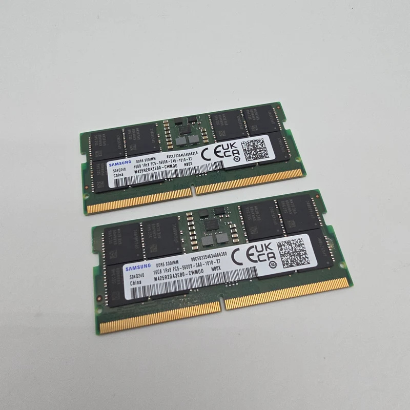 Samsung 32GB DDR5, 5600MHz, SODIMM Laptop Memory RAM (2x16GB)
