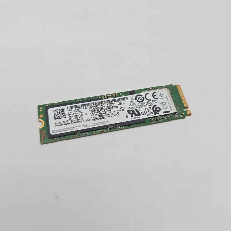Samsung 512GB M.2 NVMe SSD Storage