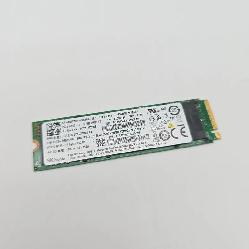 SK Hynix 512GB M.2 NVMe SSD Storage