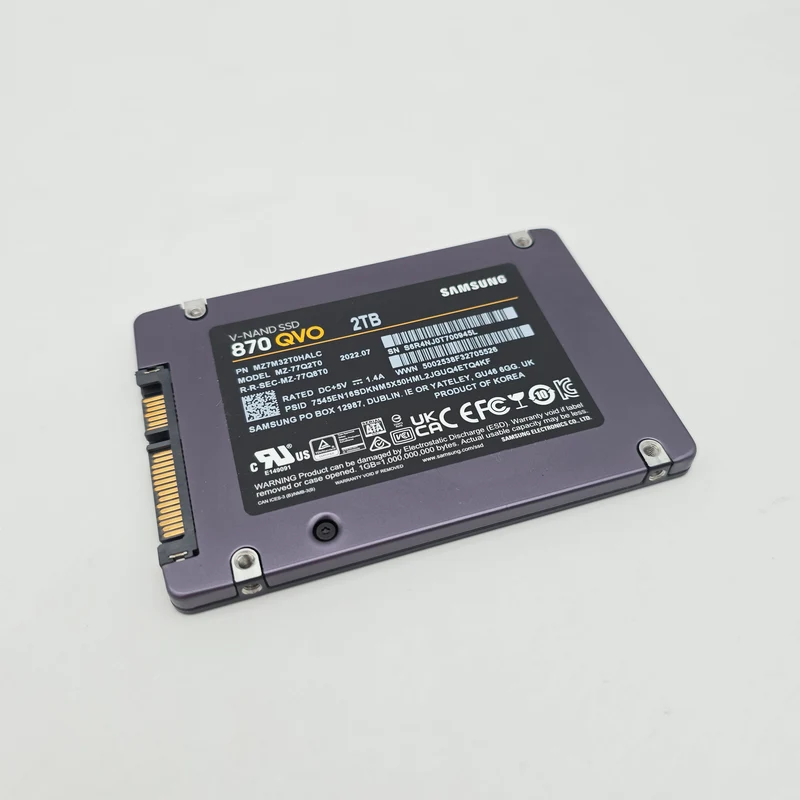Samsung 870 QVO 2TB, SATA SSD Storage