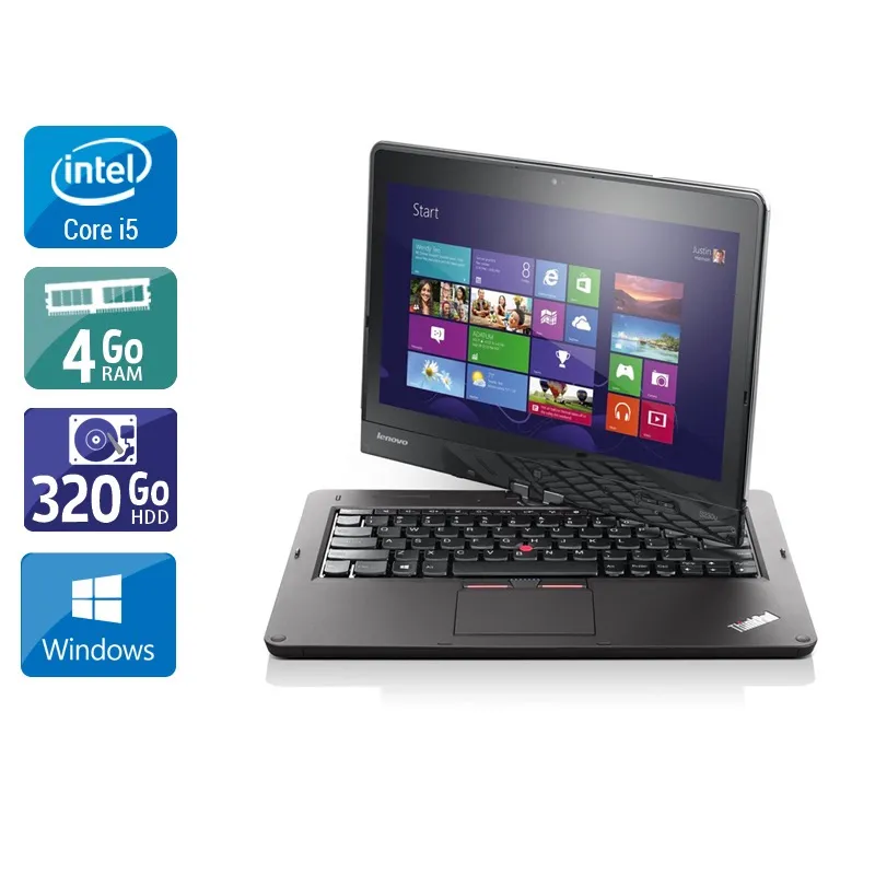 Thinkpad Twist 12,5" 2012 - Intel Core i5 1,8Ghz - 2 - 4Go DDR4 - 320Go HDD - Intel HD Graphics 4000 - Gris / Noir - Windows 10 - AZERTY