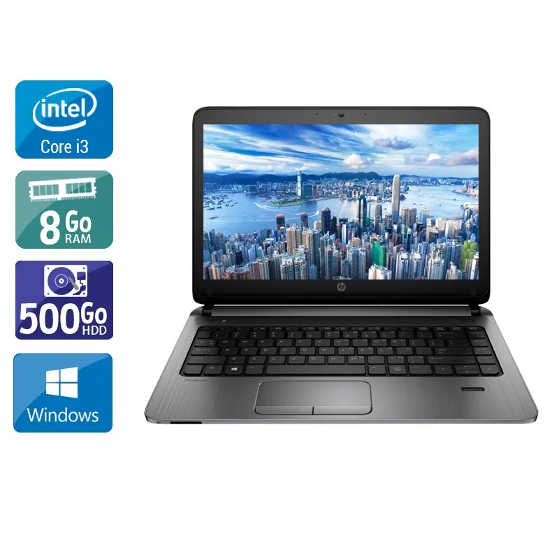 ProBook 430 G2 13,2" 2015 - Intel Core i3 2,1Ghz - 2 - 8Go DDR3 - 500Go HDD - Intel HD Graphics 4400 - Gris / Noir - Windows 10 - AZERTY