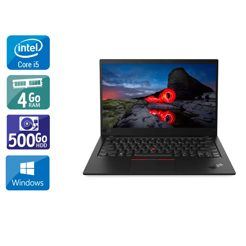 Thinkpad X1 Carbon Gen 2 14" 2013 - Intel Core i5 1,8Ghz - 2 - 4Go DDR4 - 500Go HDD - Intel HD Graphics 4000 - Gris_Noir - Windows 10 - AZERTY
