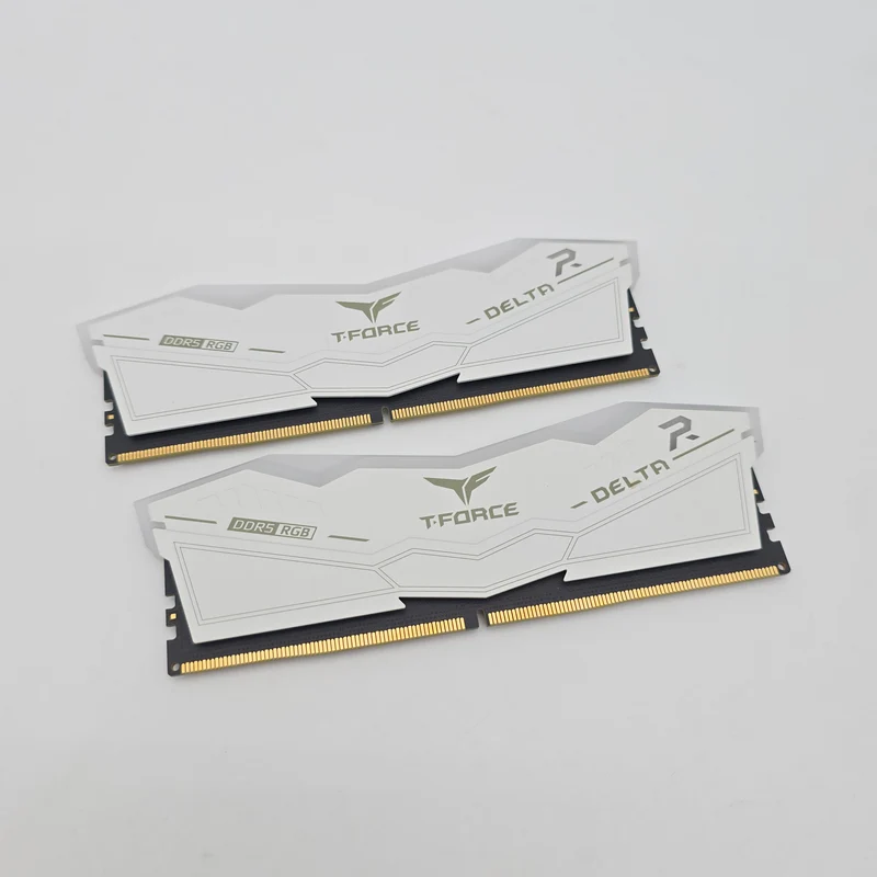 TeamGroup T-Force Delta R 16GB White DDR5, 6000MHz, CL38-38-38-78, Desktop Gaming Memory RAM (2x8GB)