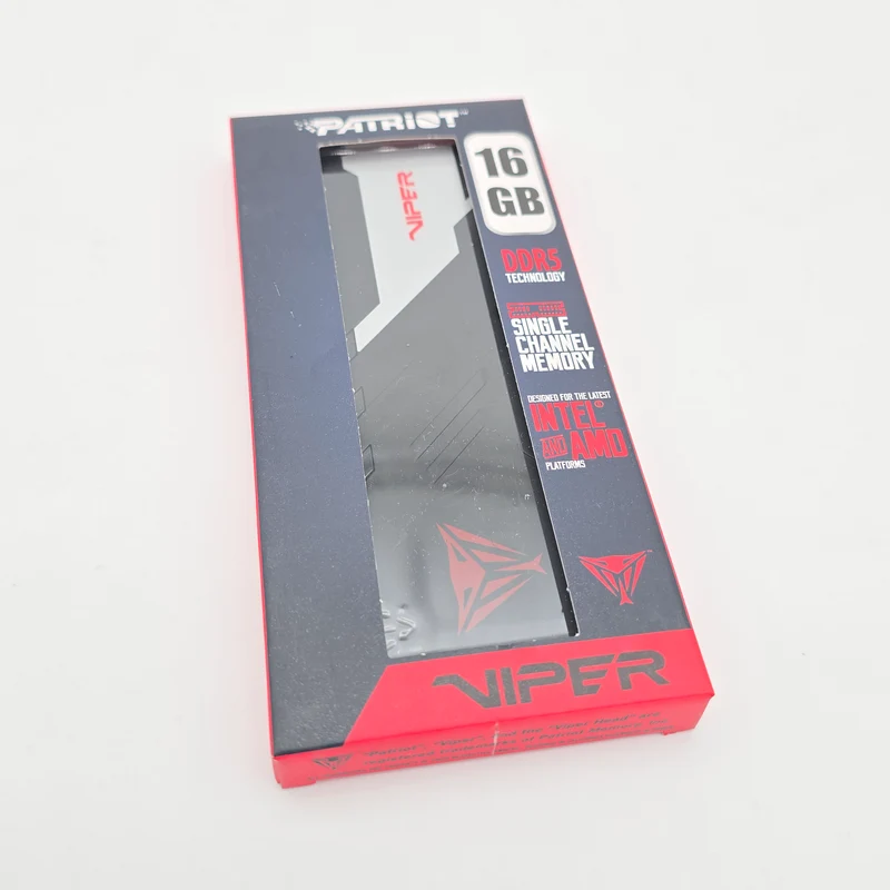 Patriot Viper 16GB DDR5, 6000MHz, CL30, Desktop Gaming Memory RAM (1x16GB)