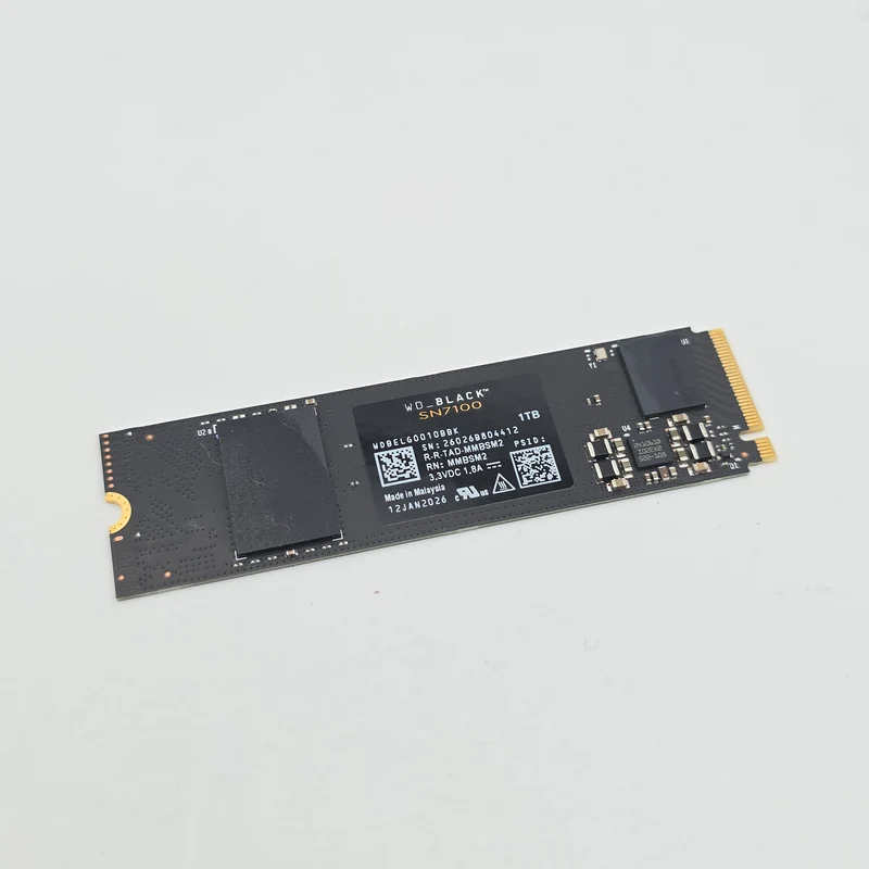 Western Digital WD Black SN7100 1TB M.2 NVMe Gen4 SSD, Internal Gaming Solid State Drive Storage