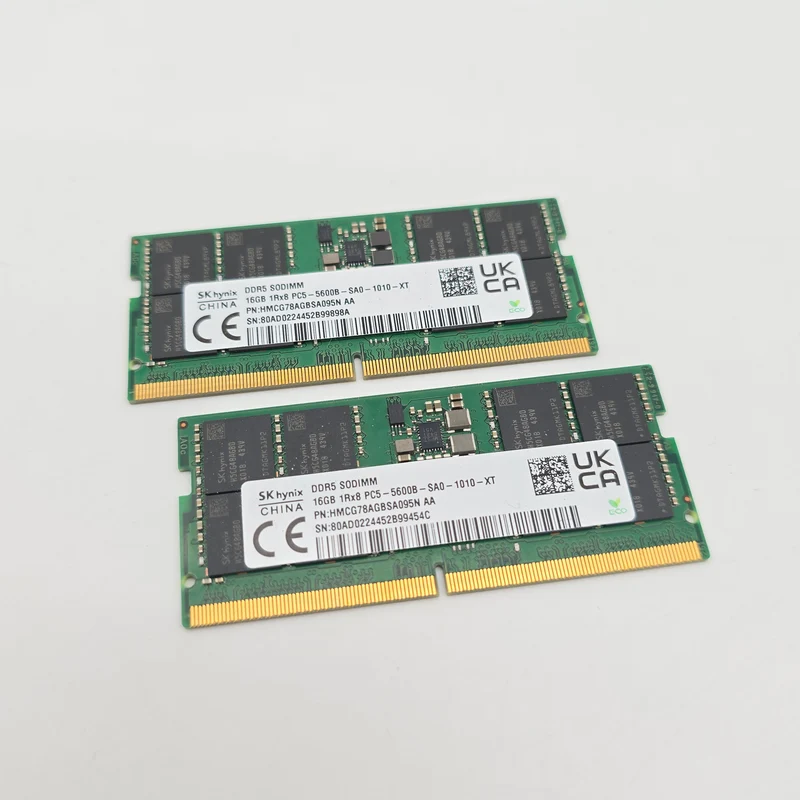 SK Hynix 32GB DDR5, 5600MHz, SODIMM Laptop Gaming Memory RAM (2x16GB)