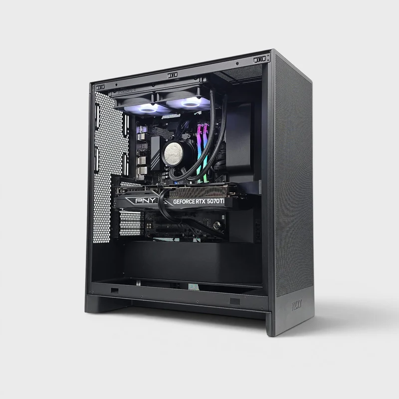 RTX 5070 Ti, Ryzen 7 9700X, 32GB DDR5, 2TB NVMe, Custom NZXT Prebuilt Gaming PC