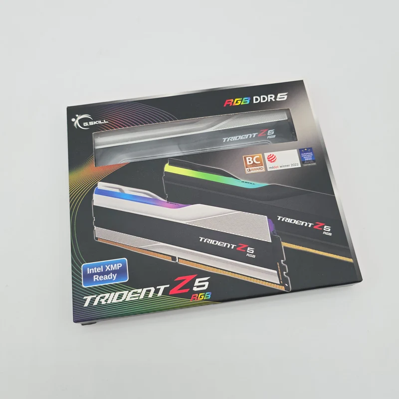 G.Skill Trident Z5 RGB 32GB DDR5 Silver, 7800MHz, CL36-46-46-125, Desktop Gaming Memory RAM (2x16GB)