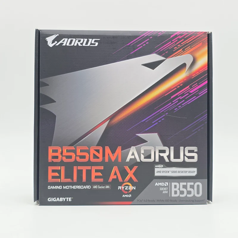 Gigabyte B550M Aorus Elite AX, AMD Socket AM4 Micro-ATX Gaming Motherboard