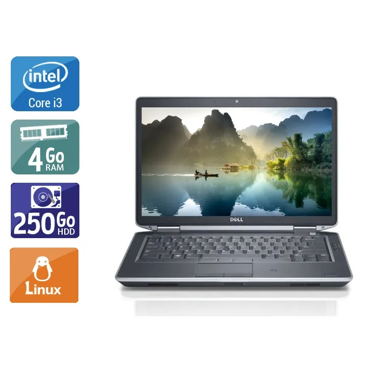 Latitude E5430 14,1" 2012 - Intel Core i3 2,4Ghz - 2 - 4Go DDR4 - 250Go HDD - Intel HD Graphics 4000 - Gris / Noir - Linux - AZERTY