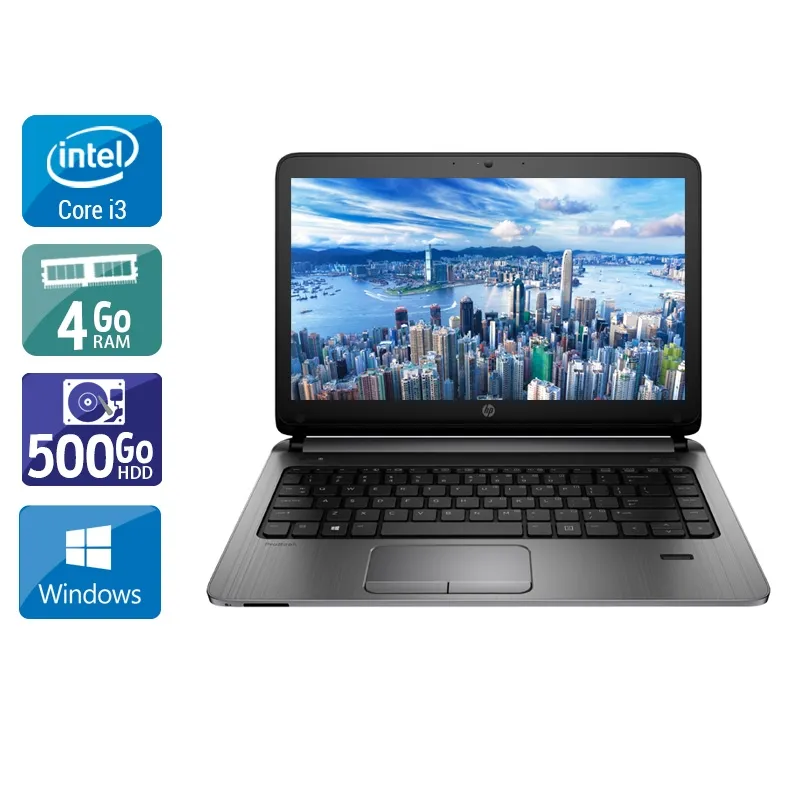 ProBook 430 G2 13,2" 2015 - Intel Core i3 2,1Ghz - 2 - 4Go DDR4 - 500Go HDD - Intel HD Graphics 4400 - Gris / Noir - Windows 10 - AZERTY