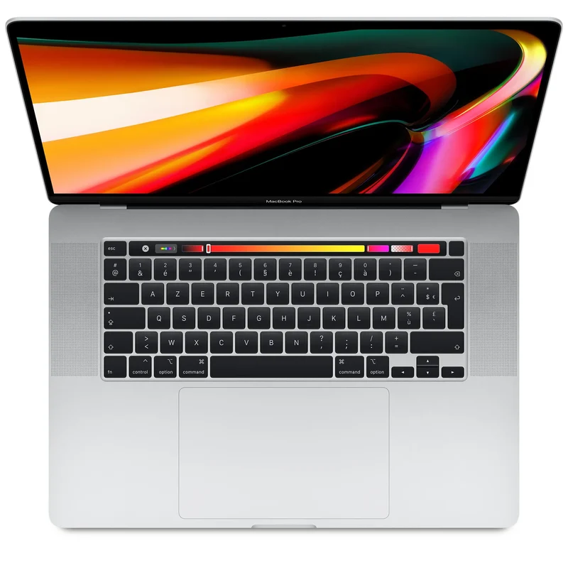 Macbook Pro Touch Bar 16" 2019 - Intel Core i7 2,6Ghz - 6 - 16Go DDR4 - 512Go SSD - Intel UHD Graphics 630 and AMD Radeon Pro 5300M - Argent - macOS - AZERTY