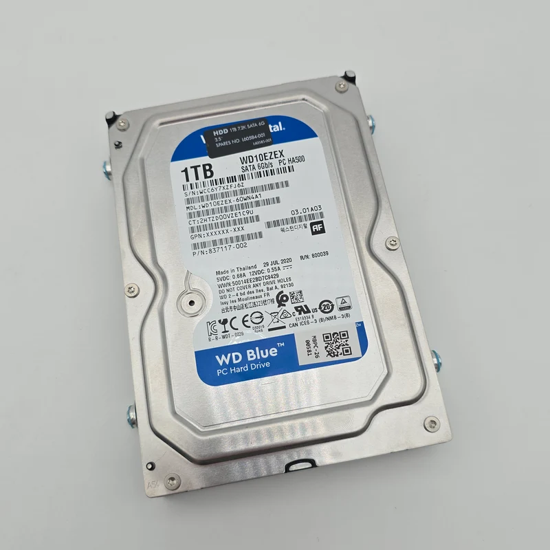 Western Digital Blue 1TB, 7200RPM, SATA III Internal Hard Drive HDD Storage