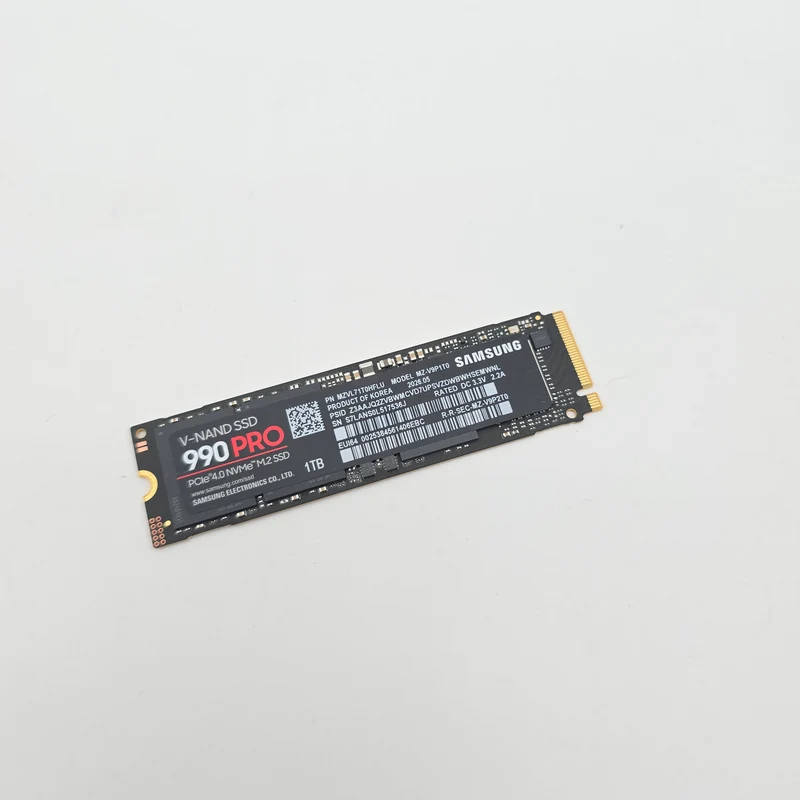 Samsung 990 Pro 1TB M.2 NVMe SSD Storage, M.2 2280 Speeds Up to 7,450 MB/s