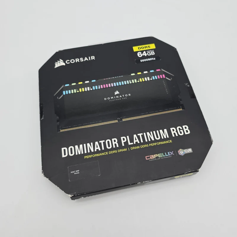 Corsair Dominator Platinum RGB 64GB DDR5, 5600MHz, Cl40-40-40-77, Desktop Gaming Memory RAM (2x32GB)