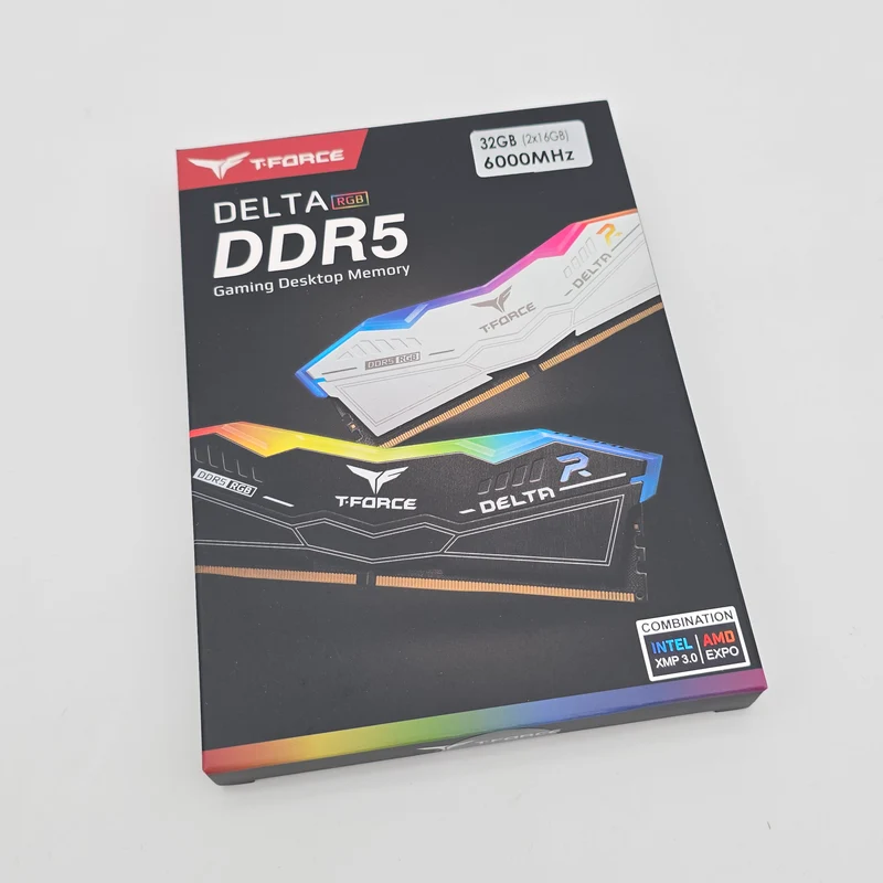 TeamGroup T-Force Delta RGB 32GB DDR5, 6000MHz, Cl30-36-36-76, Desktop Gaming Memory RAM (2x16GB)
