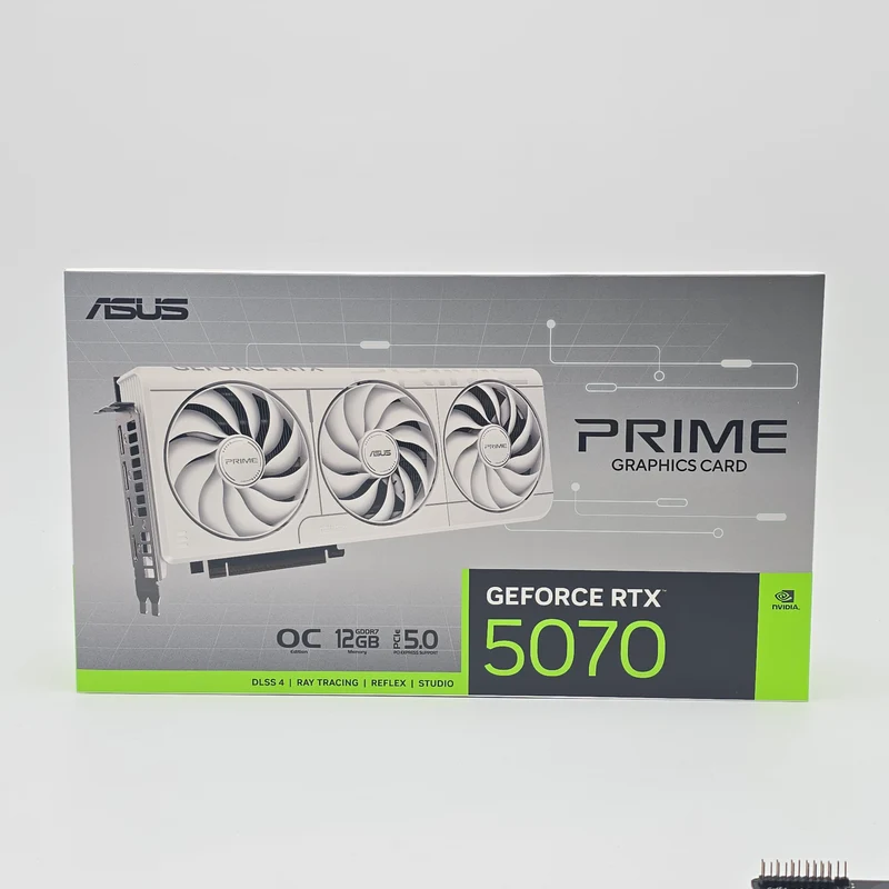 RTX 5070 ASUS Prime OC White 12GB, NVIDIA Gaming Graphics Card GPU