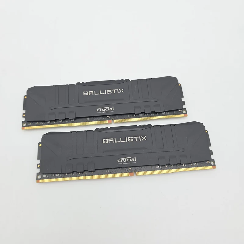 Micron Crucial Ballistix 16GB DDR4, 3200MHz, CL16-18-18-36, Desktop Gaming Memory RAM (2x8GB)