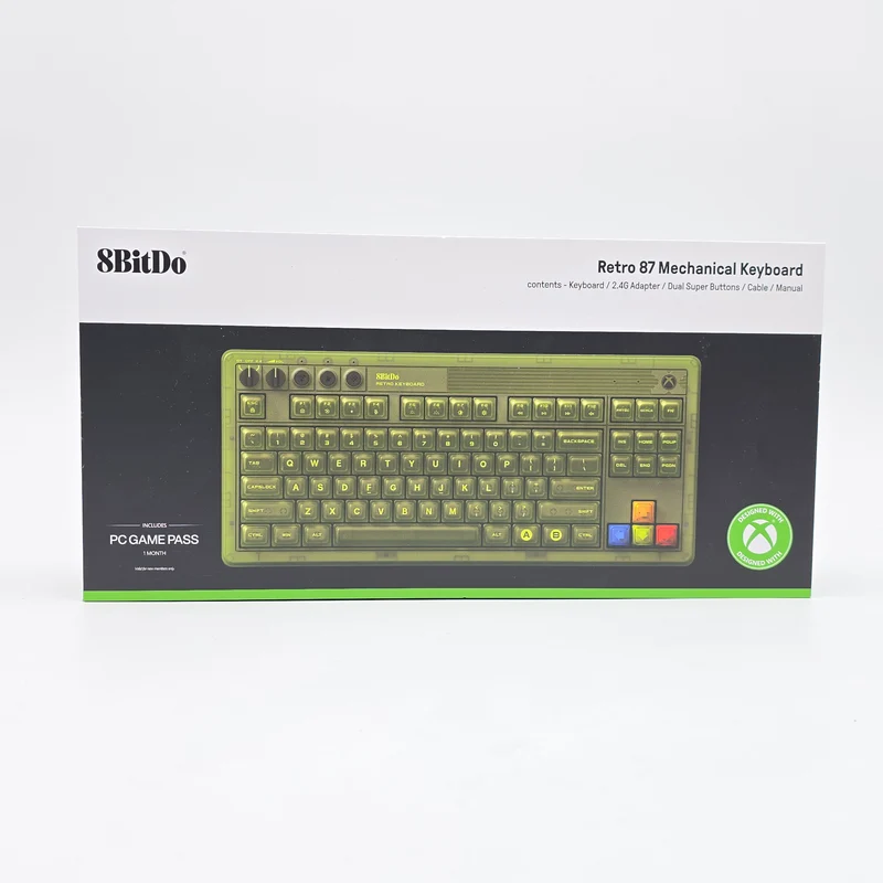 8BitDo Retro 87 Xbox Mechanical RGB Backlit Gaming Keyboard, Kailh Jellyfish X Switches